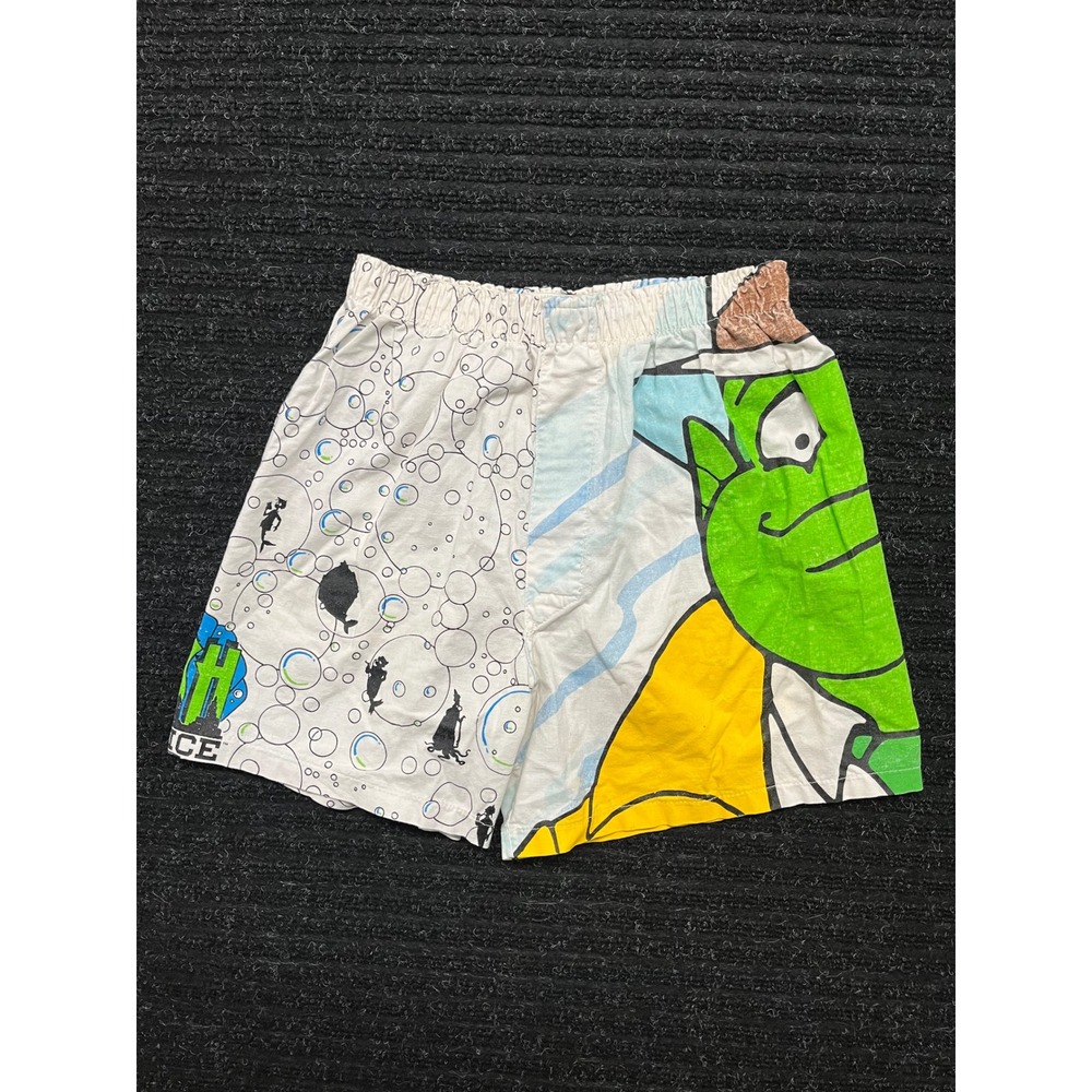Vintage 1990s Fish Police Inspector Gill Cartoon Boxer Shorts Mens Small flaw